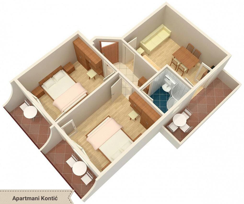 Apartmani Kontic Baška Voda Екстериор снимка